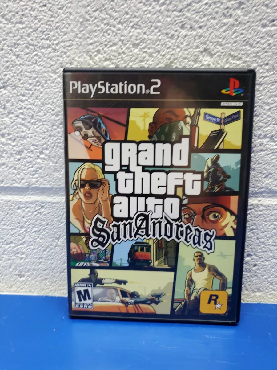 Grand Theft Auto: San Andreas - PlayStation 2 MANUAL INCLUDED + POSTER