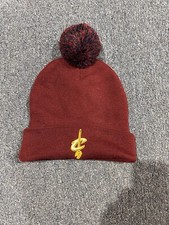 New NBA Cleveland Cavaliers NBA Winter Hat Cap Beanie Toboggan Wine Red NWT Cuff