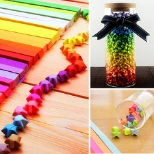 240pcs Origami Lucky Star Paper Strips Folding Paper Ribbons