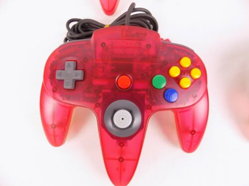 Like New Genuine Nintendo 64 Clear Red N64 Controller - 9/10 Joystick - TESTED! - Picture 3 of 4