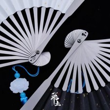 6'' Titanium Alloy Folding Fan Martial Arts Portable Carving Kung Fu Tai Ji NEW