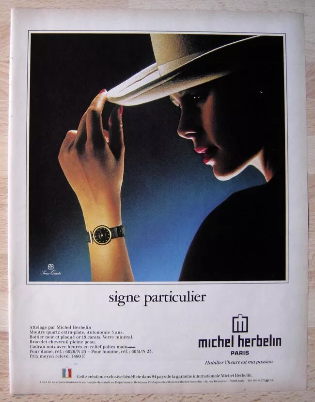 Publicit Papier Montre Michel Herbelin de 1983 eBay