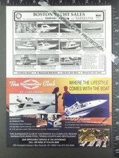 1995 ADVERTISING, Sunseeker Club 41 Tomahawk 46 Manhattan motor yacht power boat