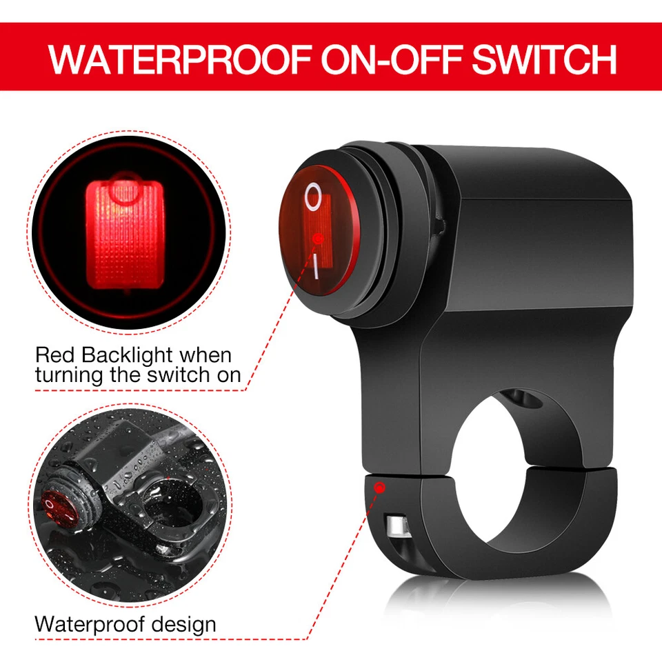 适用于本田 CRF150F CRF 150F CRF-150F 线束套件 7/8 英寸车把开关 12V — 第 4/4 张图片