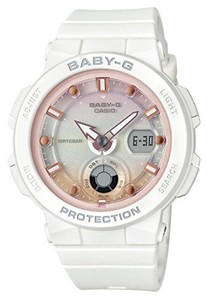 baby g white and rose gold