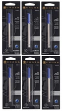 Lot Cross Slim Blue Medium Point Refills New In Packs  8783-5       6 Packs