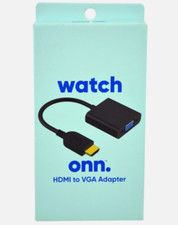 Watch Onn. HDMI To VGA Adapter Projectors Laptops Monitors