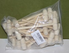 32 Pcs Mini Wooden Hammers for Breakable Chocolate Bulk Natural Wood Toy Mallet