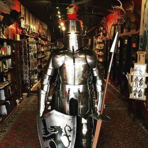 Armour Medieval Wearable Knight Crusader Full Suit Of Armor Costume Alfa - Picture 2 of 2