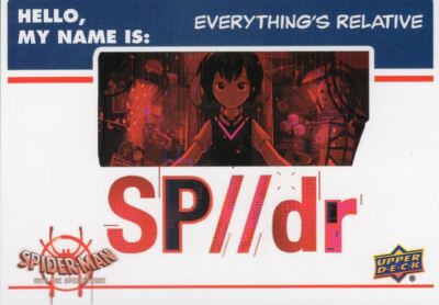 Spider-Man Into The Spider-Verse Everything's Relative Sticker Card ER-07