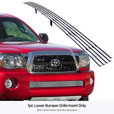 Fits 2005-2011 Toyota Tacoma Lower Stainless Chrome Billet Grille Insert