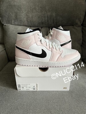 womens jordan 1 mid barely rose
