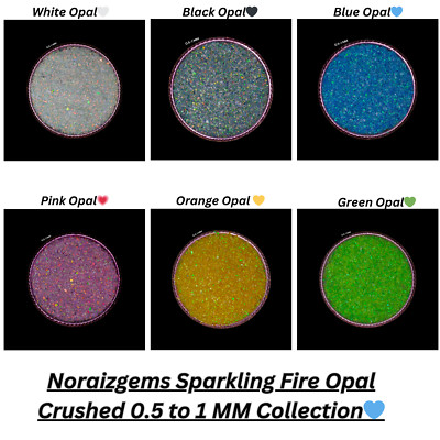 Crushed Opal Coarse Gemstone Powder 0.5-1 MM Premium Inlays Work Welo Fire Opals