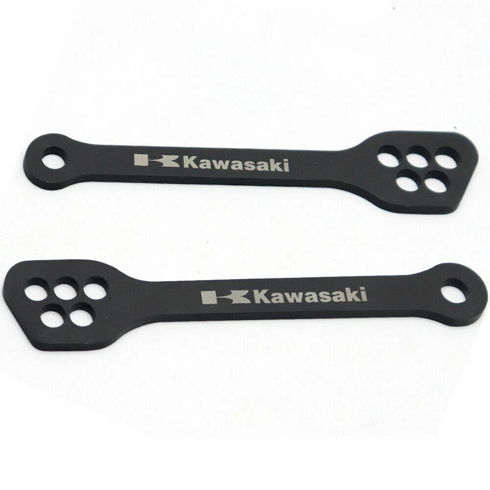Eslabones descensores ajustables de acero para Kawasaki Ninja ZX6R ZX-6R 1995-2022 Foto 2 de 4
