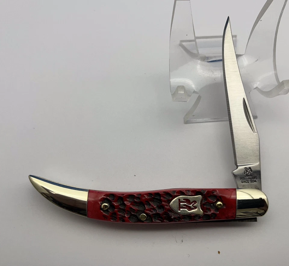 Cuchillo de bolsillo Kissing Crane Cutlery Red Bone Texas palillo de dientes 3 1/2” cerrado Foto 3 de 4