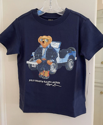 Polo Ralph Lauren Boys Polo Bear & Vehicle T-shirt 3T $59.50 | eBay