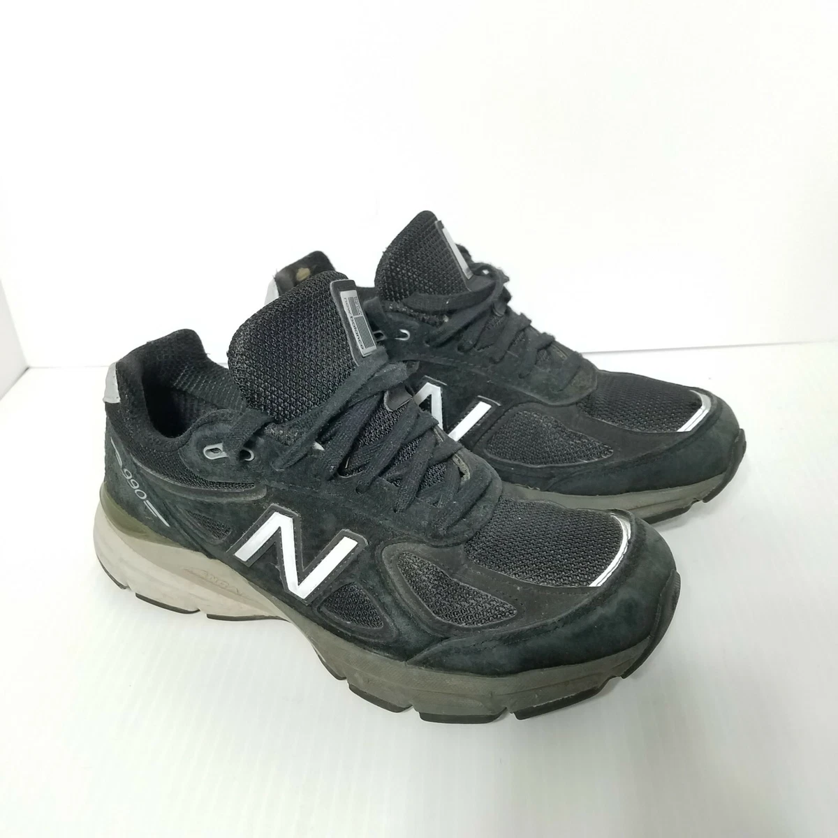New Balance 990v4 Athletic Running Shoes Black W990BK4 Women's Sz