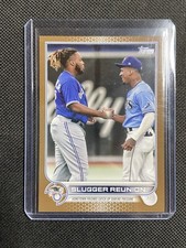 Wander Franco & Vlad Jr Sluggers Reunion 2022 Topps Series 1 Gold Parallel /2022