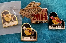 GRAND PIANOS SINGAPORE HONOLULU SAN FRANCISCO VIP REWARDS Hard Rock Cafe 4 PINS