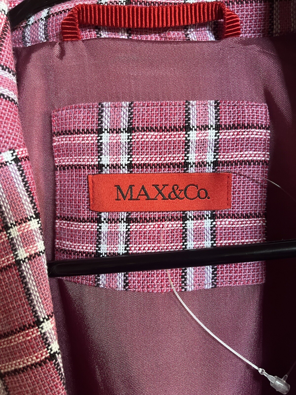 Max & Co (Max Mara) Pink Plaid Two Piece Suit image 3