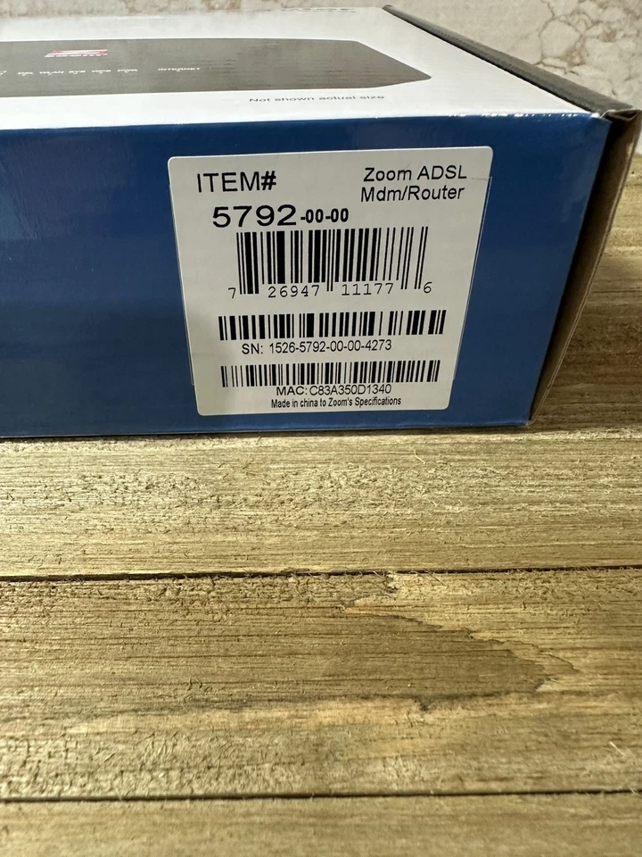 NWOT - ZOOM ADSL MODEM plus WIRELESS-N ROUTER MODEL 5792 - Image 3 of 4