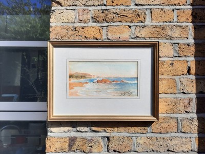 A. Grosclaude Bodenstein (französisch), wunderschöne Meereslandschaft, pastell