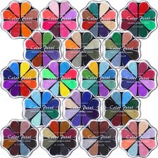 Jetec 18 Pack Petal Stamp Ink Pads for DIY Stamping, 144 Colors