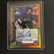 2025  Topps Pro Debut Sam Antonacci White Sox Kannapolis Ballers Gold 07/50 Auto