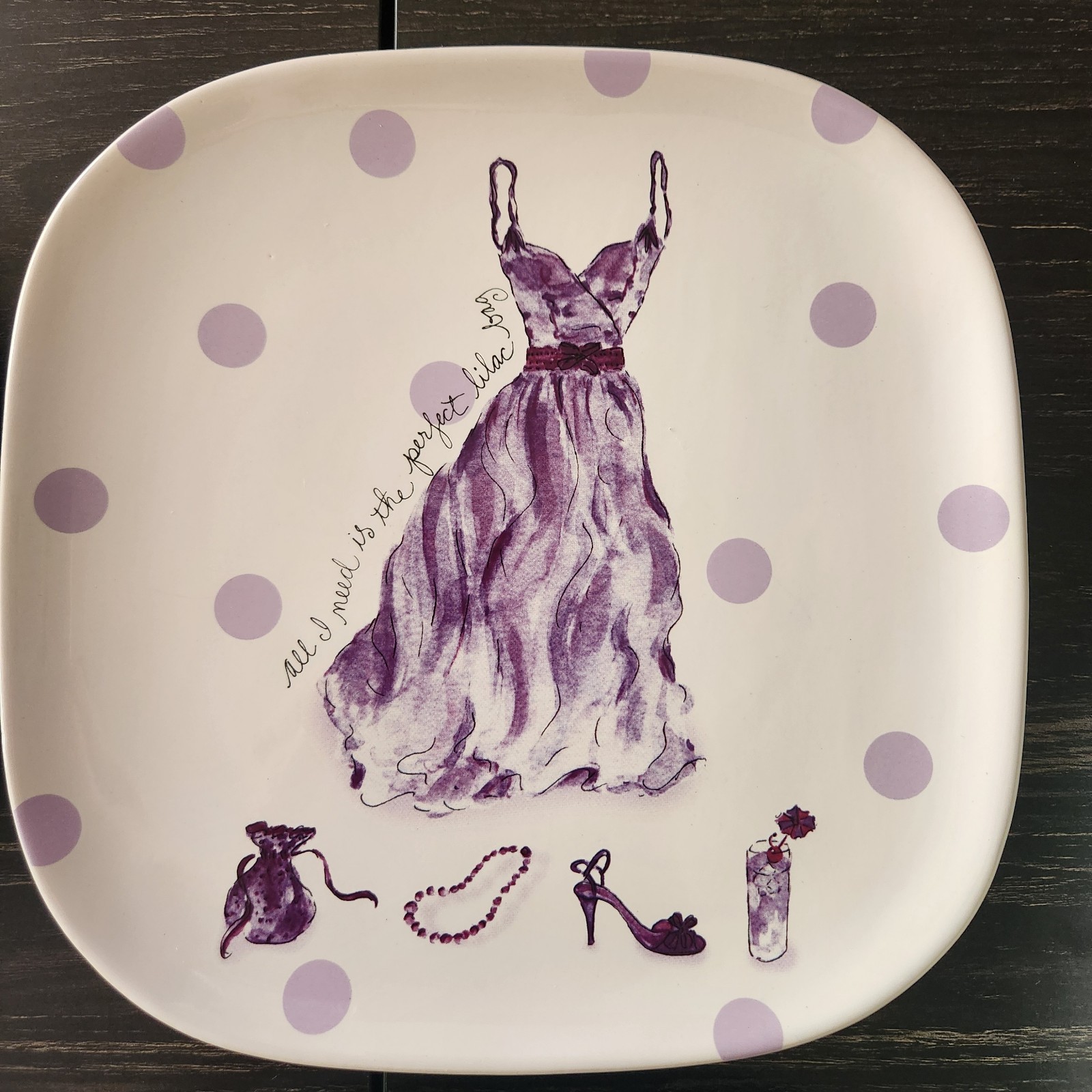 Rosanna Dessert Plates 8" All I Need 4 Different Dresses Set Of 4 With Box