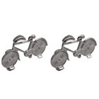  4 stücke stilvolle vintage legierung platz karten tischnummer halter stehen