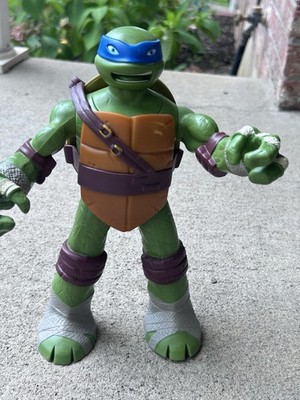 Leonardo TMMT Teenage Mutant Ninja Turtle Figure Pop Up Head Playmates 10'' 2014
