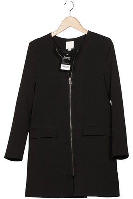 H&M Mantel Damen Jacke Parka Gr. EU 36 Schwarz #x767cep