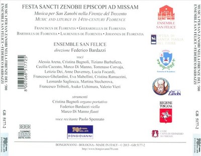 MUSICA PER SAN ZANOBI NELLA FIRENZE DEL '300: MUSIC AND LITURGY IN 14TH-CENTURY