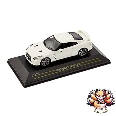 NEU First: 43 1/43 Nissan GT-R R35 2008 White Komplettprodukt F43-157