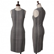 VERSUS Curved Striped Sleeveless Dress Size 38(K-122464)