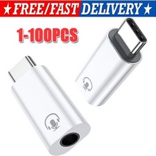 USB-C Type C Adapter Port to 3.5MM Aux Audio Jack Earphone Headphone Car Lot