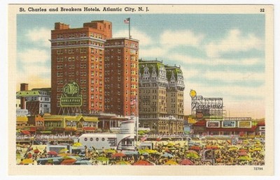 Early PC St Charles & Breakers Hotels Atlantic City NJ