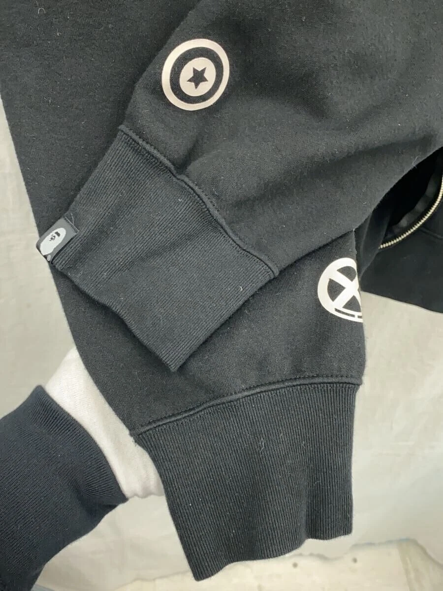 A BATHING APE (BAPE) Felpa con cappuccio zip A BATHING APE × BOUNTY HUNTER nera XL usata