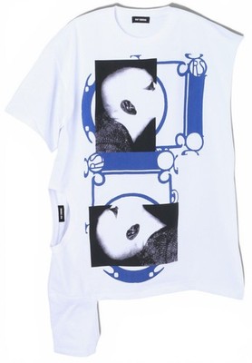 Raf Simons Open Side T-Shirt weiß 191132 19000 00010 29962185