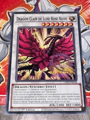 Yu Gi Oh Karte Mondlichtdrache rosa schwarz L5DD-FRA28x2