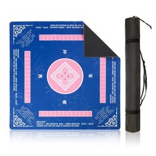 Mahjong Mat for Table, Noise Reduction Non-Slip Mat 31.5  31.5 Inch with Rules