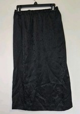 VTG Skirt Womens S Y2K Black Floral Whimsigoth Witchy Fairy Grunge Earthy Vamp