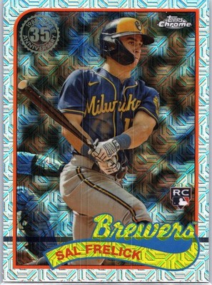 2024 Topps #T89C-16 Sal Frelick 1989 Topps Chrome Mojo Brewers