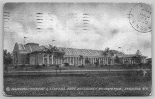1908 NY State Fair Syracuse Manufacturers & Liberal Arts Building Postcard