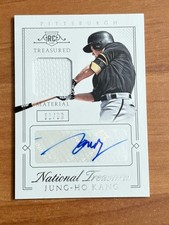 2015 National Treasures #55 Jung-Ho Kang Treasure Signature Materials #/99