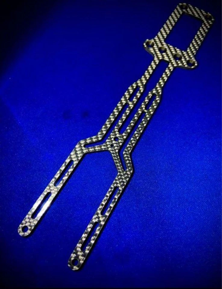 Custom silver specification Carbon upper deck for Yokomo YD-2ZX Warabiyama - Image 2 of 4