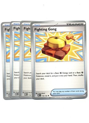 4x Fighting Gong 116/132 x4 - Mega Evolutions - Pokemon TCG - Playset
