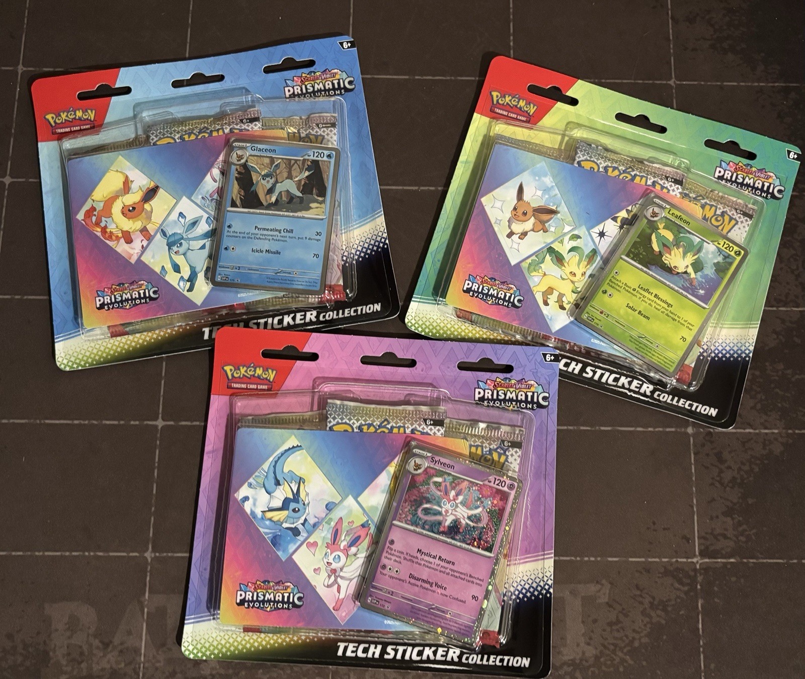 Pokemon TCG Prismatic Evolutions Tech Sticker Collection Set- Selected At Random