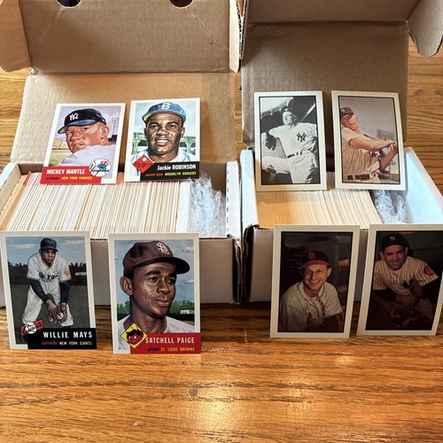 Topps Reprint Sets 1953 Topps Archives & 1953 Bowman B&W and Color Complete REPRINT Sets ...