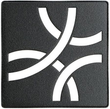 Schluter Kerdi-Drain Grate Kit - 4" Matte Black Curve Adjustable - KDIF4GRKMGSD6